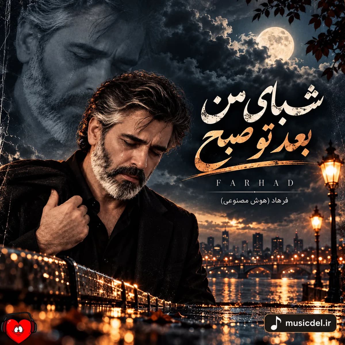 آهنگ ﺷﺒﺎی ﻣﻦ ﺑﻌﺪ ﺗﻮ ﺻﺒﺢ نشد (هوش مصنوعی) فرهاد