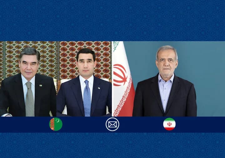 پزشکیان در پیامی به مقامات ترکمنستان: روابط ایران و ترکمنستان بیش از پیش توسعه می‌یابد