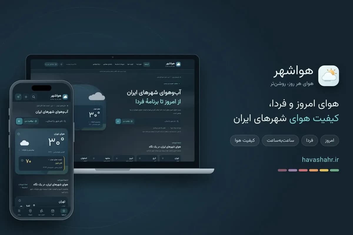 پیش‌بینی ساعتی هوا در «هواشهر»؛ ابزاری برای بررسی دقیق‌تر وضعیت هوا در شهرهای ایران